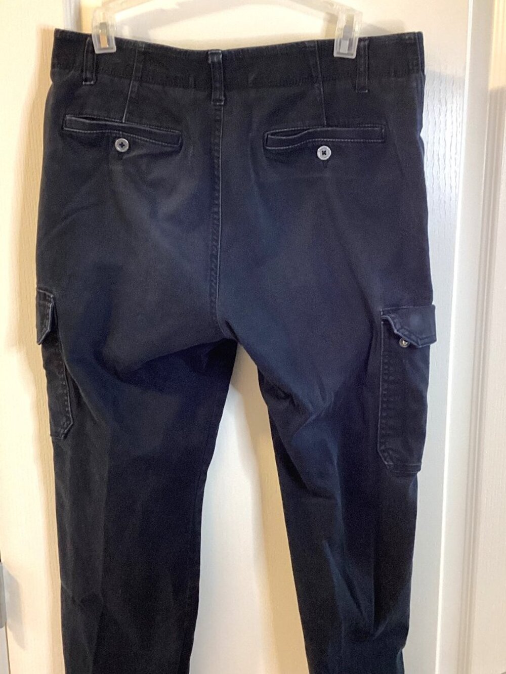 Denver Hayes Men's Black Cargo Utility Pants Straight Leg Size 32 x 32 Hiking - Picture 5 of 8